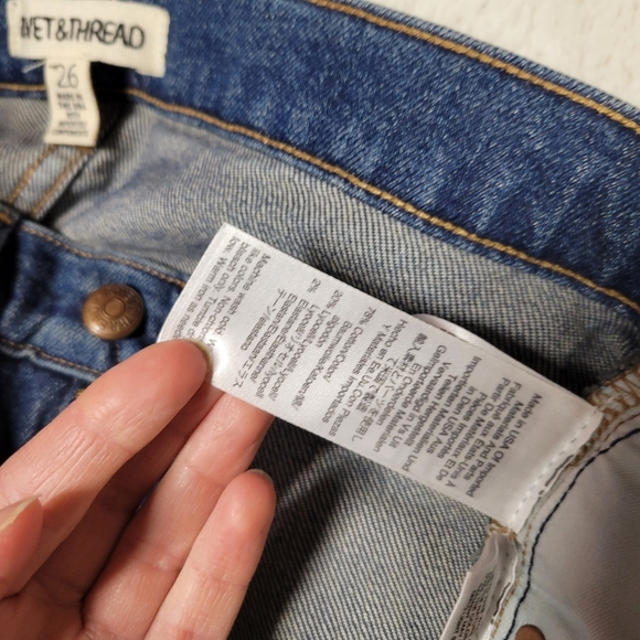 Madewell Rivet & Thread Cali Demi-Boot Jeans in Norvell Wash Size 26 - Picture 9 of 13